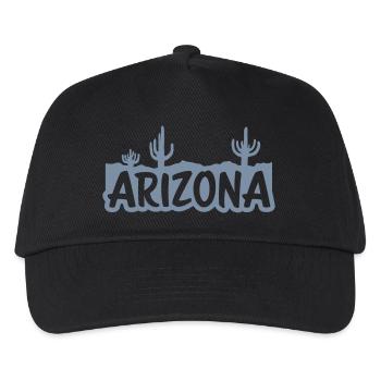USA Arizona Wüste Landschaft - Kinder Basecap - Schwarz - Vorne