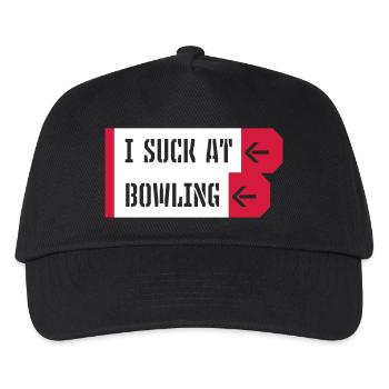 I suck at bowling - Kinder Basecap - Schwarz - Vorne