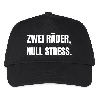Two wheels, zero stress. - Kids’ Baseball Cap - black - Front