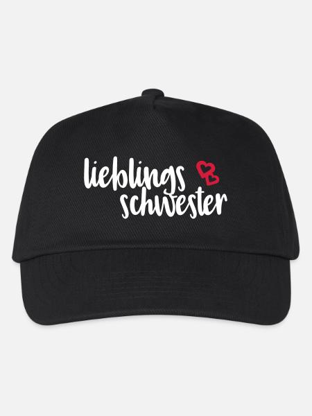 Lieblingsschwester - Kinder Basecap - Schwarz