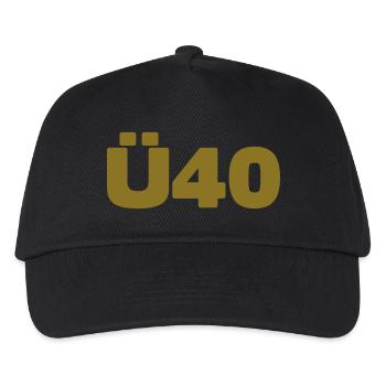 Sur le 40e Anniversaire un T-shirt Ü40 - Casquette de baseball Enfant - noir - Devant