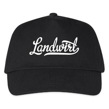 Landwirt - Kinder Basecap - Schwarz - Vorne