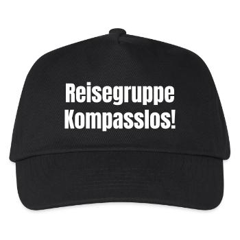 Groupe de voyage sans boussole ! - Casquette de baseball Enfant - noir - Devant