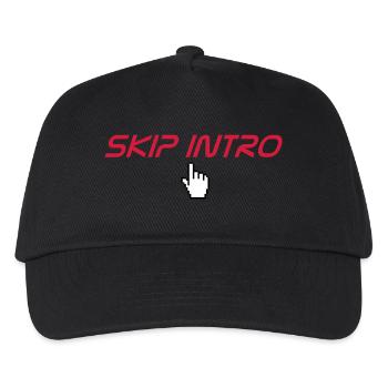 skip intro - Casquette de baseball Enfant - noir - Devant