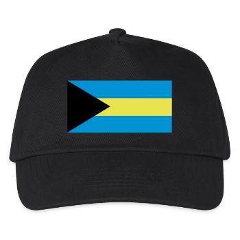 Flag of the Bahamas - Kids’ Baseball Cap - black - Front