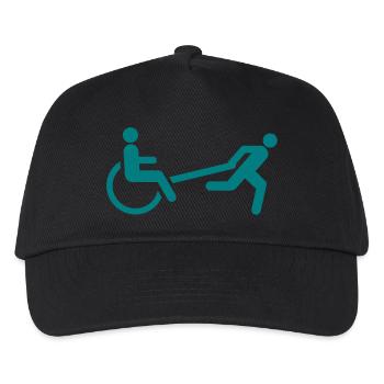 Taxi Kutsche - Kinder Basecap - Schwarz - Vorne