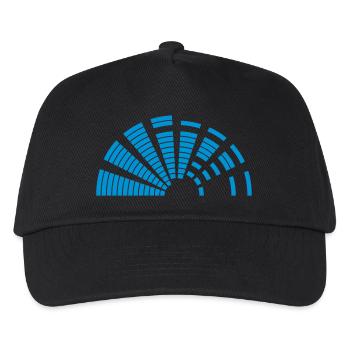 semicircular beam music lautstaerke mixer form - Kids’ Baseball Cap - black - Front