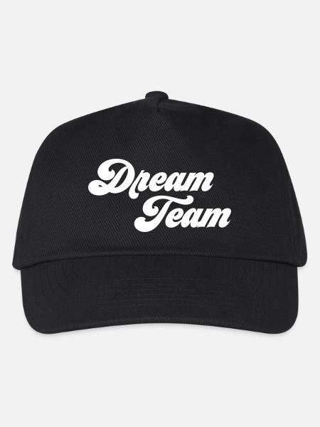 Dream Team - Kinder Basecap - Schwarz
