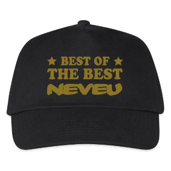 BEST OF THE BEST NEPHEW - Kids’ Baseball Cap - black - Front
