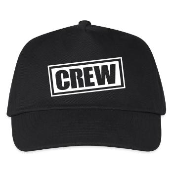 crew - Kinder Basecap - Schwarz - Vorne