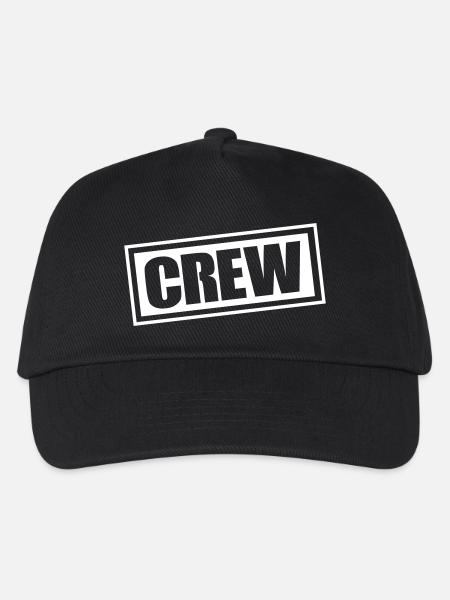 crew - Kinder Basecap - Schwarz