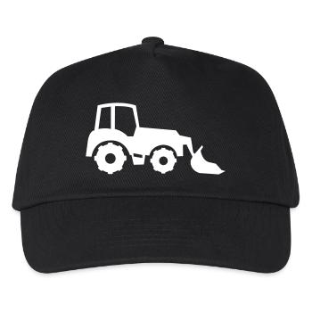 excavatrice - Casquette de baseball Enfant - noir - Devant