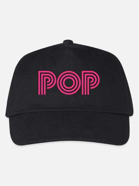 pop - Kids’ Baseball Cap - black