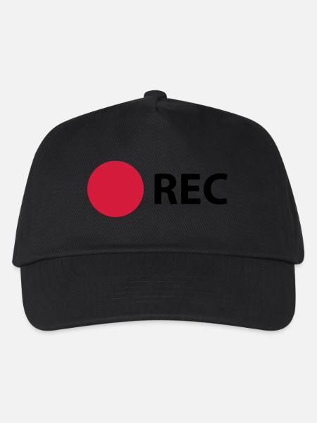 RECORD - Kids’ Baseball Cap - black
