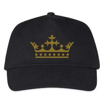 UK - Crown - Kids’ Baseball Cap - black - Front