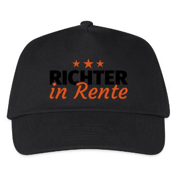 Richter Rente Ruhestand Geschenk - Kinder Basecap - Schwarz - Vorne