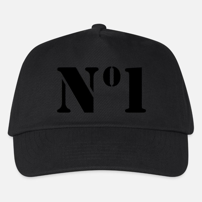Nummer 1 - Kinder Basecap - Schwarz