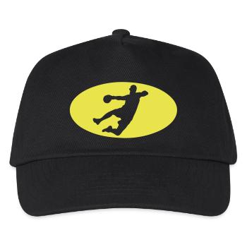handball logo bat1 - Kids’ Baseball Cap - black - Front