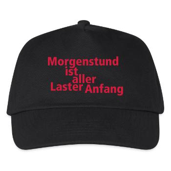 Les lève-tôt est tout mal - Casquette de baseball Enfant - noir - Devant