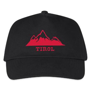 Tirol Berge - Kinder Basecap - Schwarz - Vorne