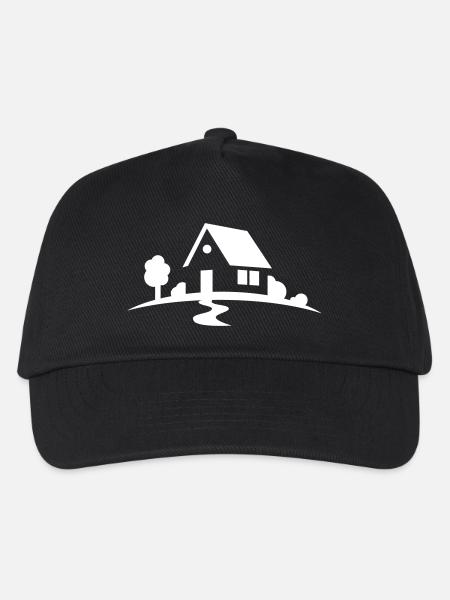 Haus - Kinder Basecap - Schwarz
