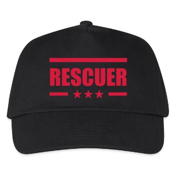 Erste Hilfe / Retter / Retterin / Arzt - Kinder Basecap - Schwarz - Vorne