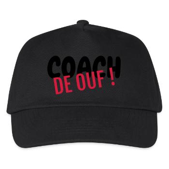 Coach / Coaching / Entraineur / Sport - Casquette de baseball Enfant - noir - Devant
