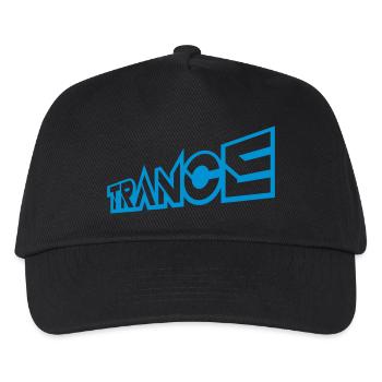 Logo Club Trance Techno - Kinder Basecap - Schwarz - Vorne