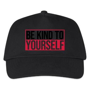 be kind to yourself - Kids’ Baseball Cap - black - Front