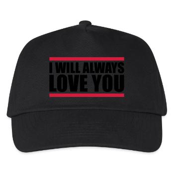 I will always love - Kinder Basecap - Schwarz - Vorne