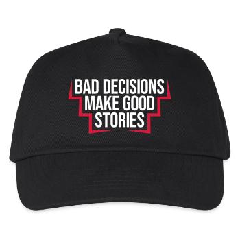 Mauvaises décisions Bonnes histoires - Casquette de baseball Enfant - noir - Devant