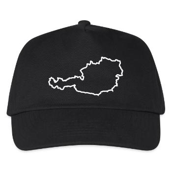 österreich country - Kinder Basecap - Schwarz - Vorne