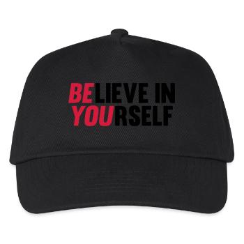 Believe in Yourself - Kids’ Baseball Cap - black - Front