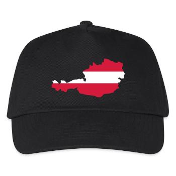 Autriche - Casquette de baseball Enfant - noir - Devant