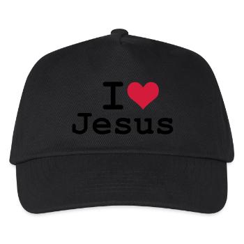 I Love Jesus - Kids’ Baseball Cap - black - Front
