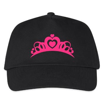 BACHELORETTE BRIDAL CROWN - Kids’ Baseball Cap - black - Front