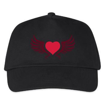 tribal_heart_wings_2c - Kinder Basecap - Schwarz - Vorne