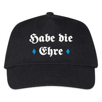 Habe die Ehre bayerischer Spruch Geschenk - Kinder Basecap - Schwarz - Vorne