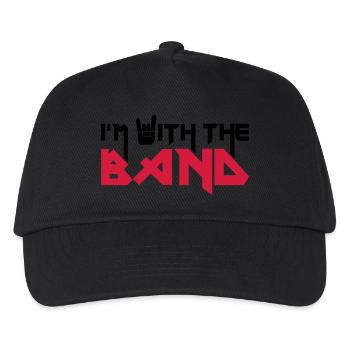 I'm with the Band - Kinder Basecap - Schwarz - Vorne