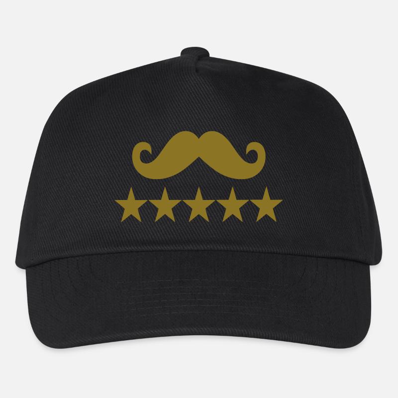 Mustache - Kinder Basecap - Schwarz