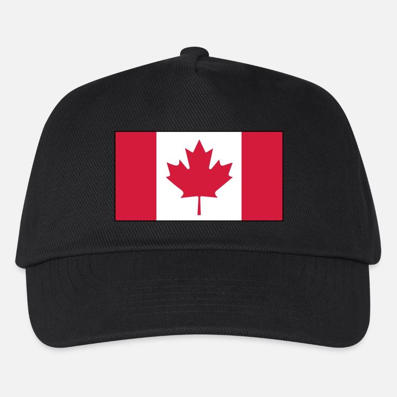 Kanada Flagge - Kinder Basecap - Schwarz