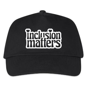 L’inclusion compte Citation du logo - Casquette de baseball Enfant - noir - Devant