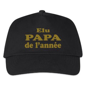 ELECTED FATHER OF THE YEAR - Kids’ Baseball Cap - black - Front