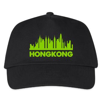 hongkong skyline - Kinder Basecap - Schwarz - Vorne