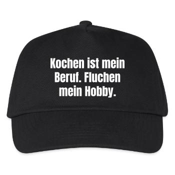 La cuisine est mon métier, jurer est mon passe-temps. - Casquette de baseball Enfant - noir - Devant