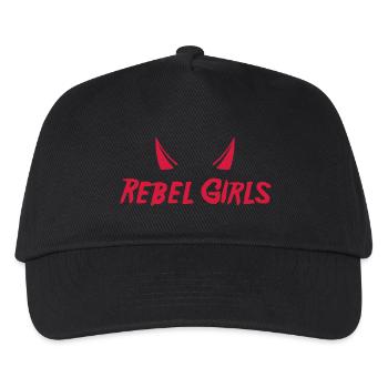 Rebel Girls - Kinder Basecap - Schwarz - Vorne