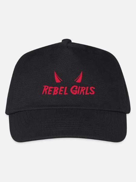 Rebel Girls - Kinder Basecap - Schwarz