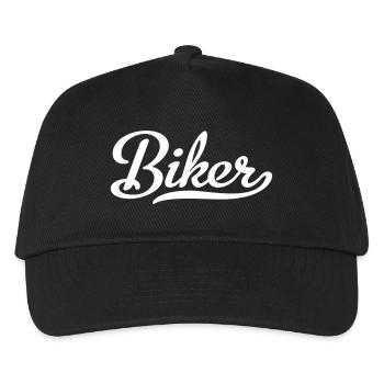 Biker - Kinder Basecap - Schwarz - Vorne