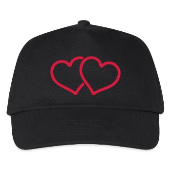 heart - Casquette de baseball Enfant - noir - Devant