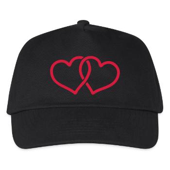 heart - Casquette de baseball Enfant - noir - Devant